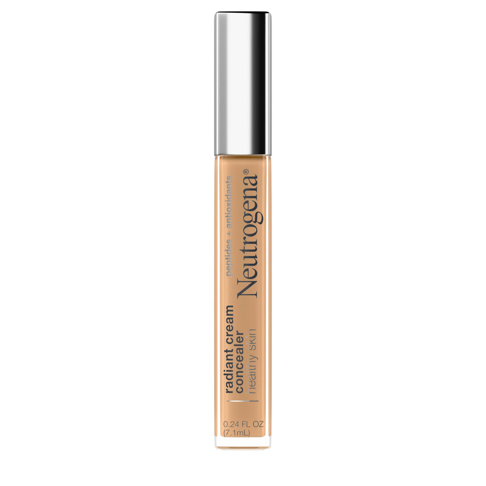 Neutrogena front packaging showing Hazelnut Medium shade and benefit of radiant coverage
