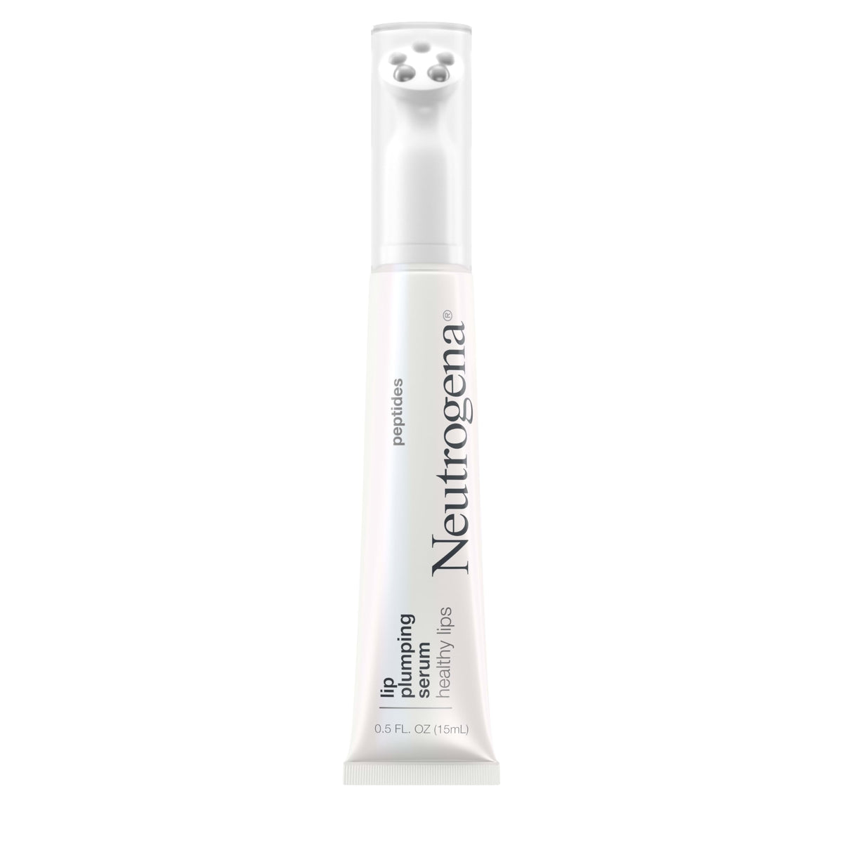 Neutrogena front packaging of Healthy Lips Plumping Serum showing bottle and brand benefit