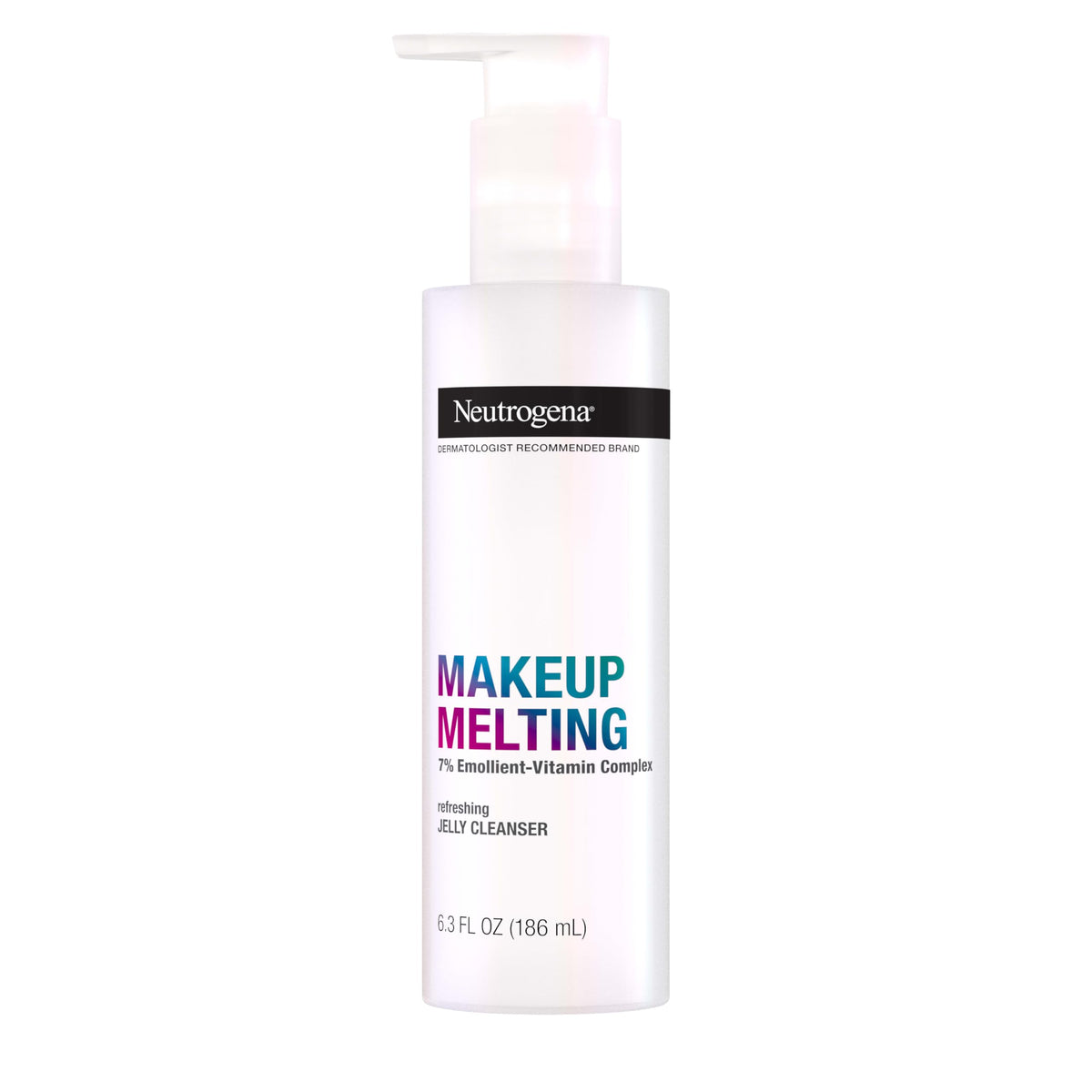 Neutrogena front packaging of jelly cleanser showing bottle and label benefit