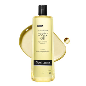 Neutrogena front packaging displaying light sesame body oil for nourishing hydration