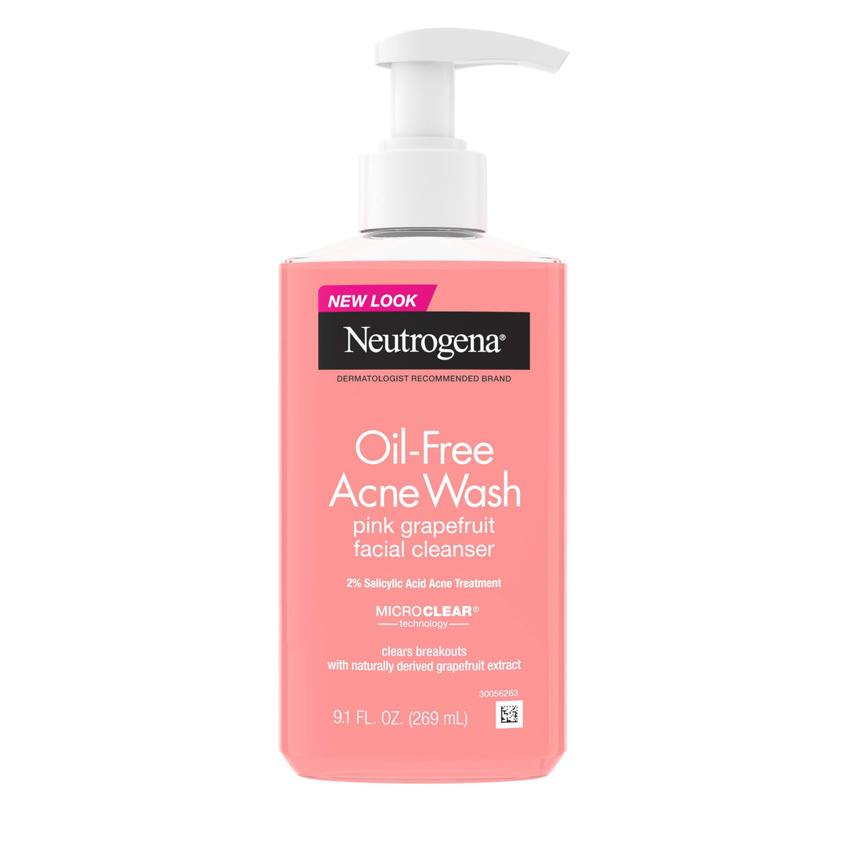 Neutrogena front packaging showing full bottle and branding for quick recognition