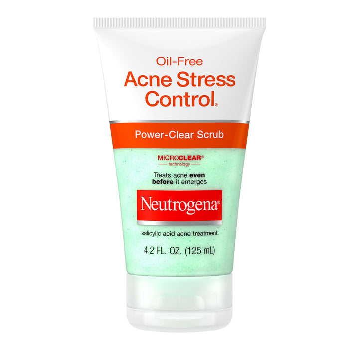 Neutrogena front packaging showing power-clear scrub benefits