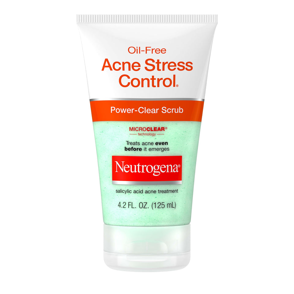 Neutrogena front packaging showing power-clear scrub benefits