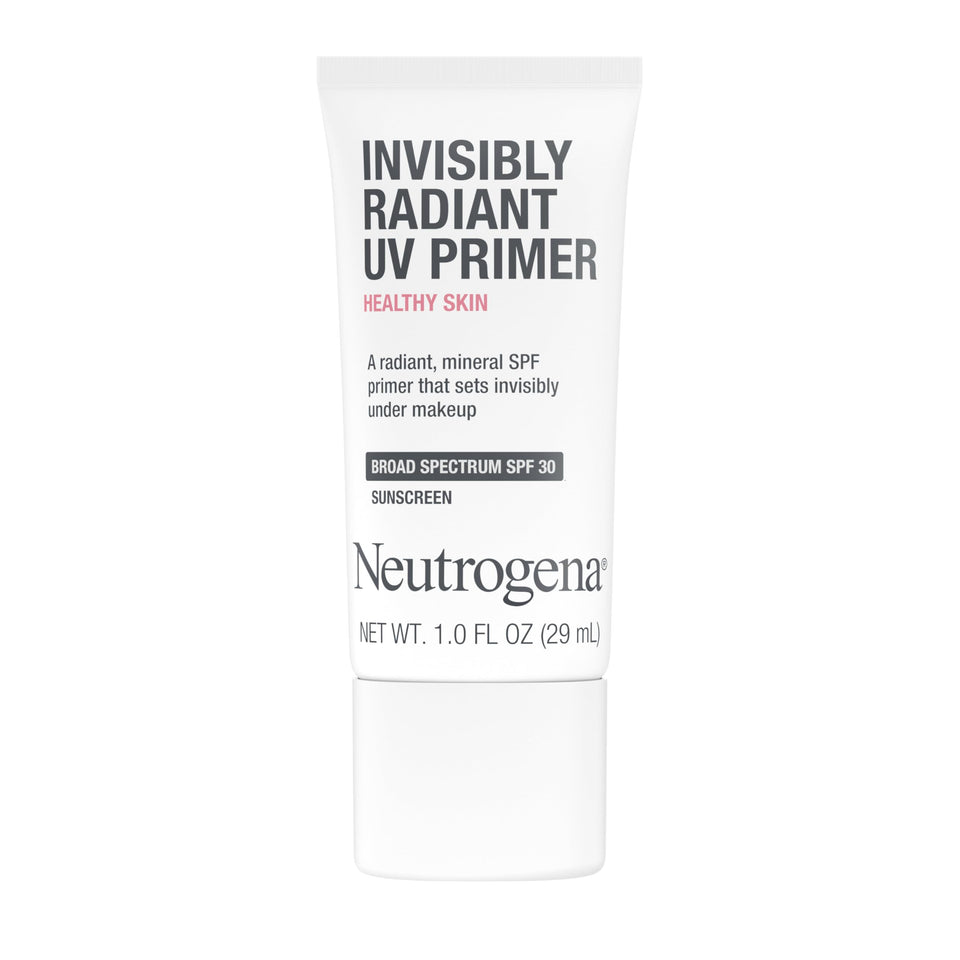 Neutrogena front packaging showing SPF 30 primer and clear benefits