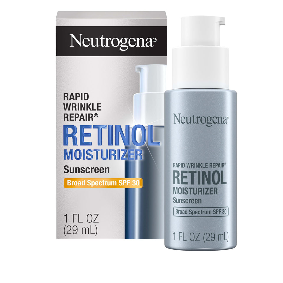 Neutrogena front packaging showing SPF 30 and anti-wrinkle benefit
