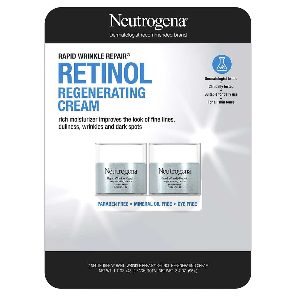 Neutrogena front packaging showing jar and label, clear product identity and benefits