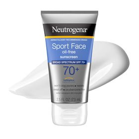 Neutrogena front packaging showing SPF 70 protection and sport face benefits