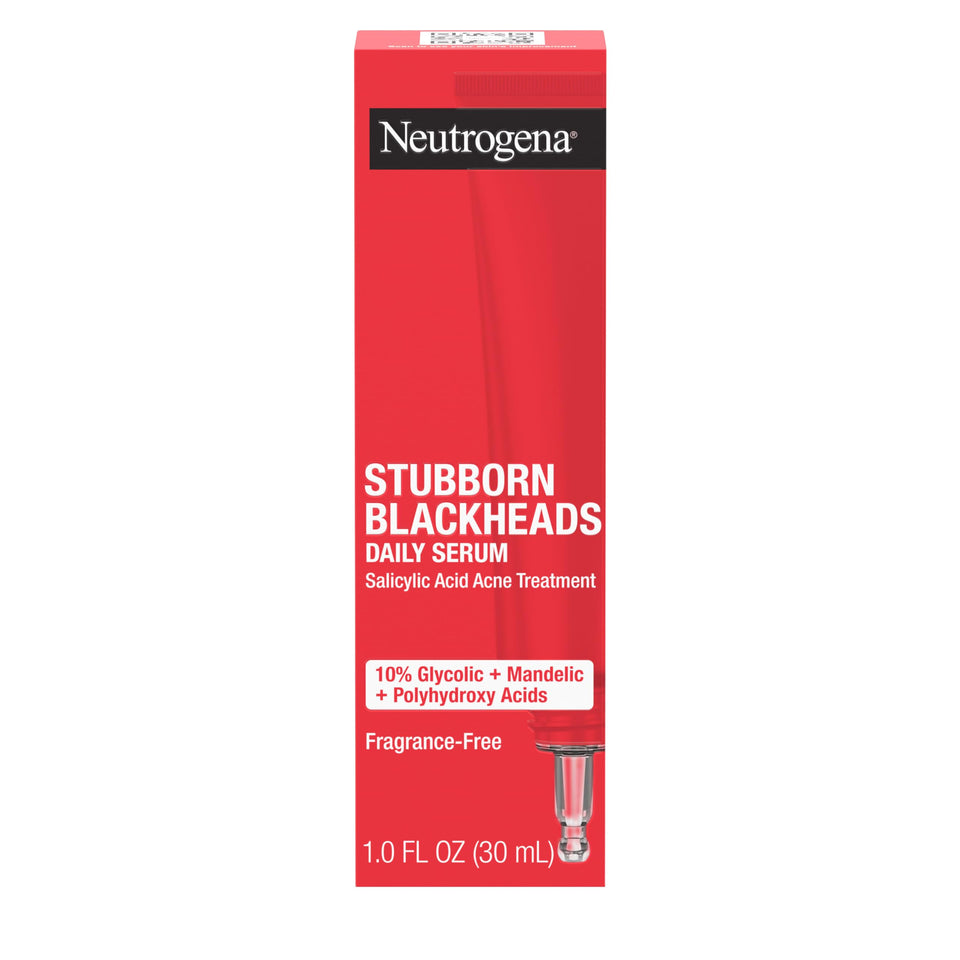 Neutrogena front packaging showing bottle and clear label benefits