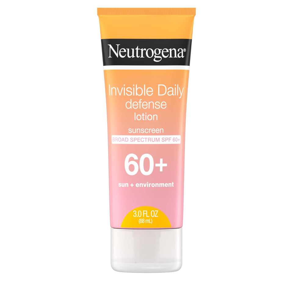 Neutrogena tube front view showing SPF 60+ protection benefit