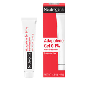 Neutrogena front tube showing product and benefit of compact acne treatment