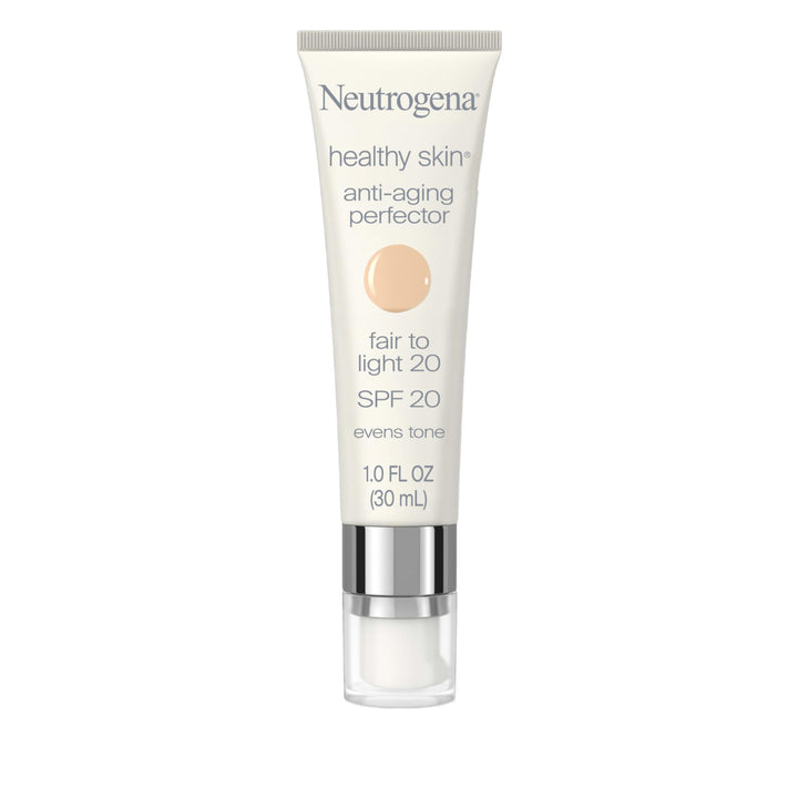 Neutrogena front tube view showing compact SPF 20 moisturizer and tint benefit