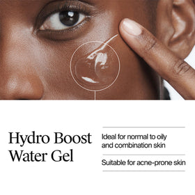 Neutrogena gel moisture droplet on skin highlighting hydration boost