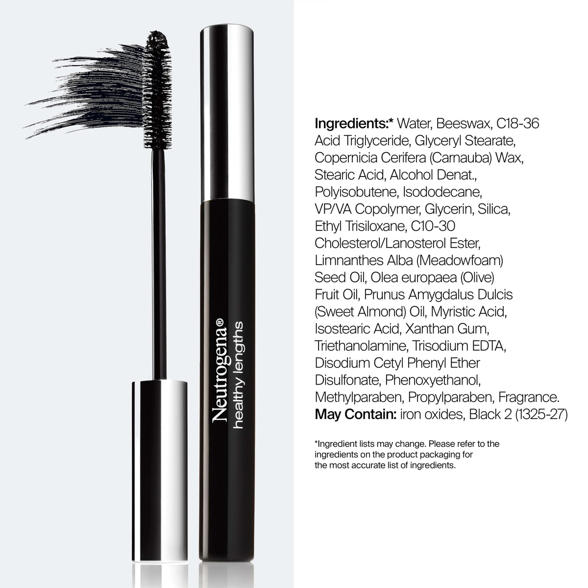 Neutrogena brush fanning lashes to show separation and definition