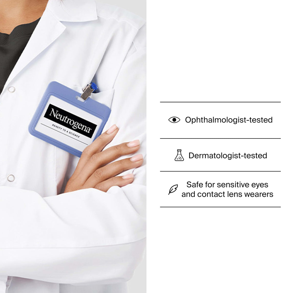 Neutrogena lower-lash application demonstrating precise control