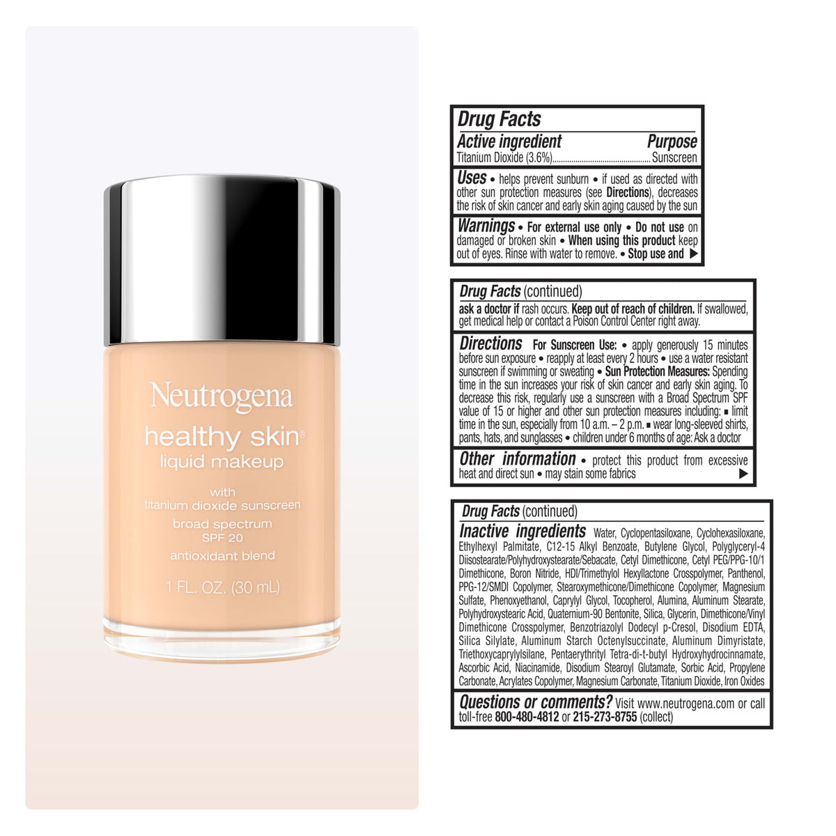 Neutrogena lifestyle vanity scene displaying daily sunscreen foundation