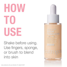 Neutrogena packaging label closeup showing ingredient information benefit