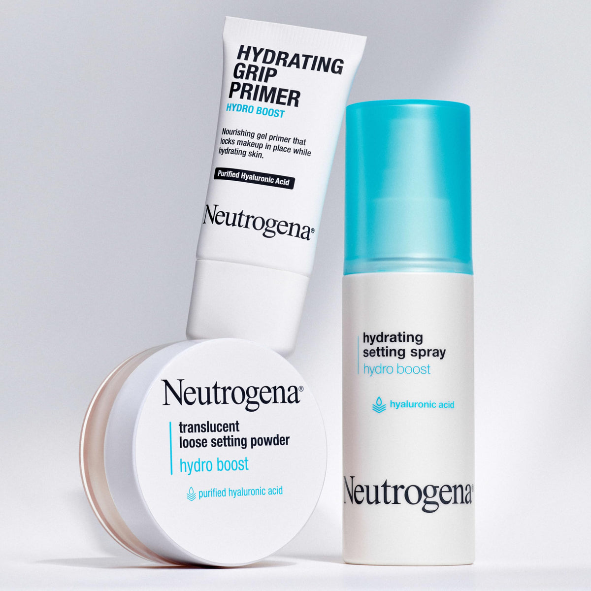 Neutrogena on bathroom counter lifestyle indicating daily routine