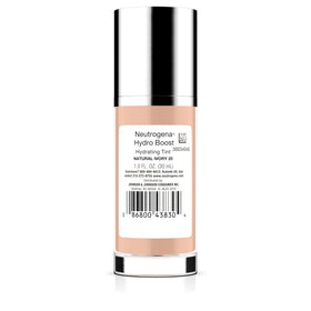 Neutrogena before and after photo showing evened complexion and natural hydrated glow