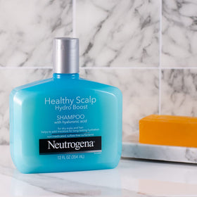Neutrogena bottle back label close-up showing ingredient and usage info