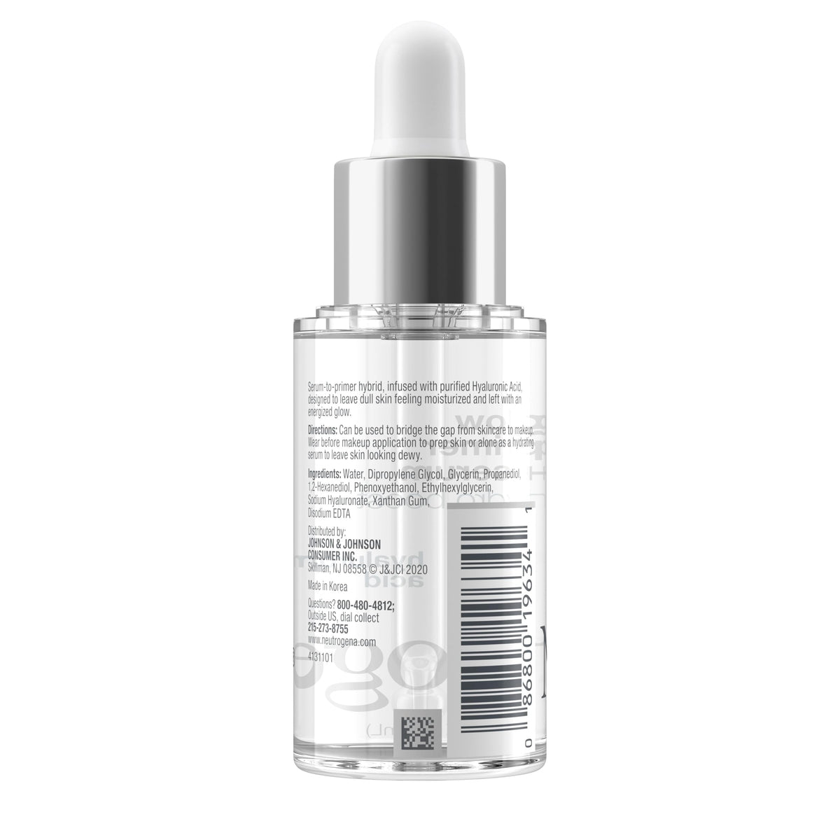 Neutrogena bottle side label closeup showing product information clearly