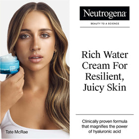 Neutrogena Hydro Boost cream texture close-up highlighting lightweight hydration