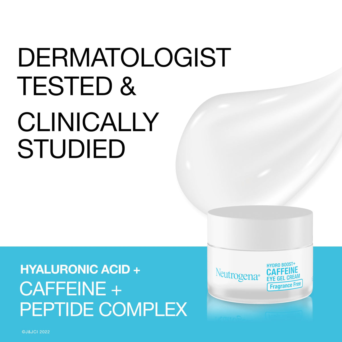 Neutrogena visual of hyaluronic acid droplet highlighting moisture retention benefit