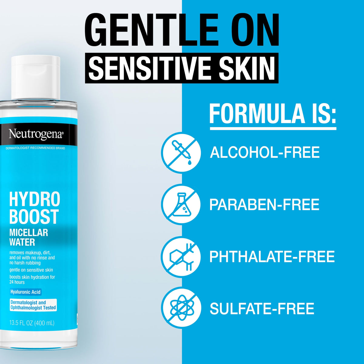 Neutrogena product lifting eye makeup gently without tugging