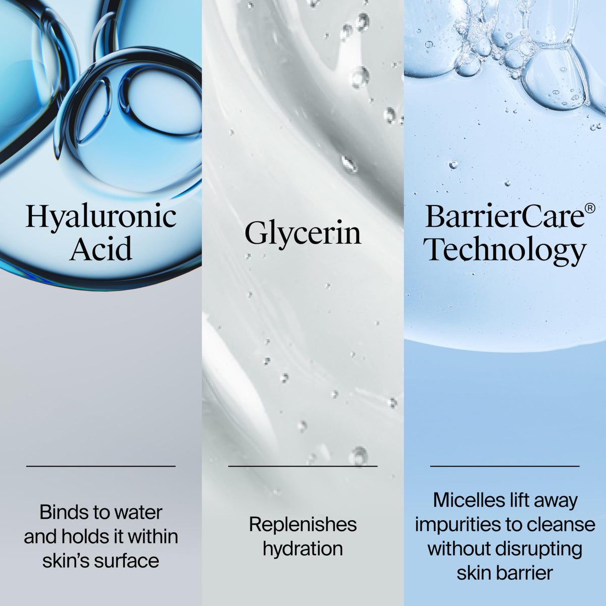 Neutrogena Hydro Boost silky foam lather detail showing gentle cleansing action