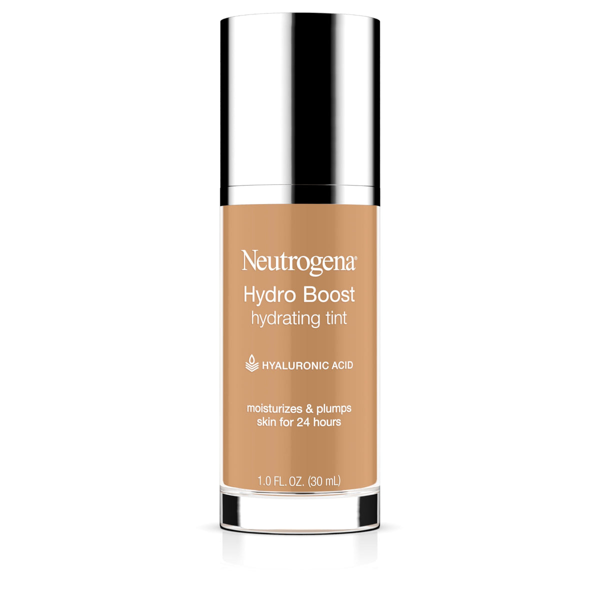 Neutrogena bottle front view showing shade 85 Honey and hydrating benefit