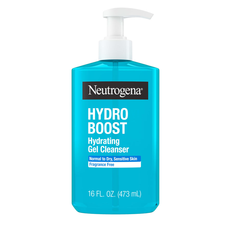 Neutrogena bottle front view showing clean design and easy dispensing benefit