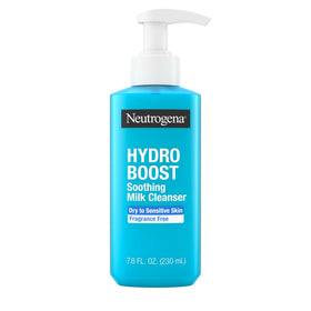 Neutrogena bottle front packaging showing clear product benefits and gentle formula