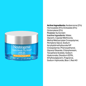 Neutrogena ingredient callout hyaluronic acid showing moisture retention benefit