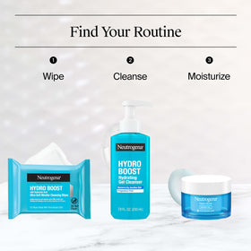 neutrogena ingredient label close-up showing hyaluronic acid benefit