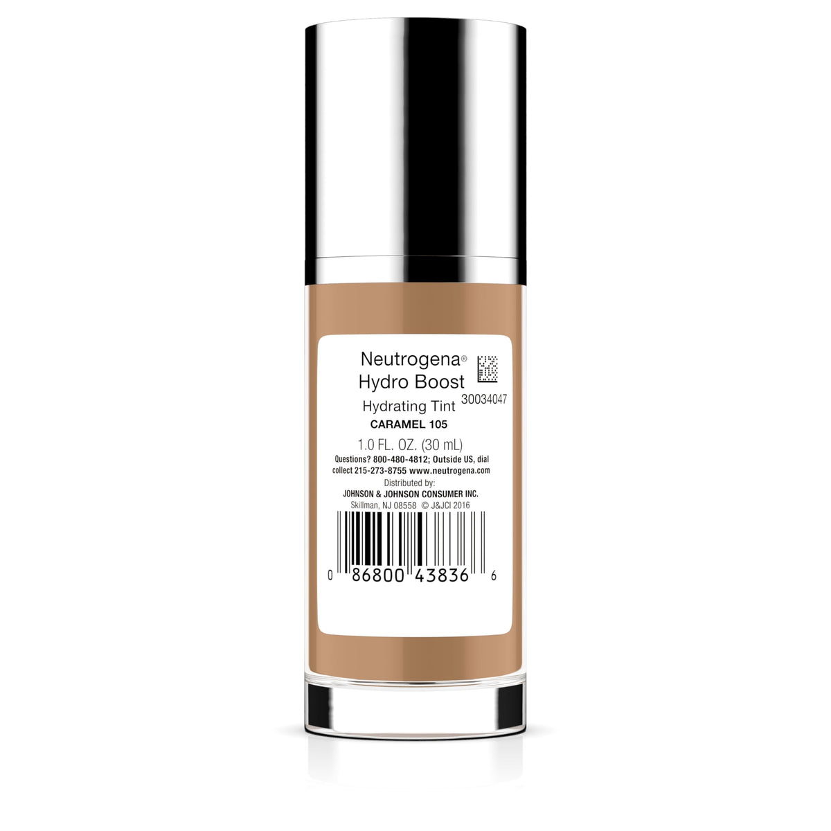 Neutrogena ingredients label close-up showing hyaluronic acid callout for hydration