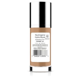 Neutrogena ingredients label close-up showing hyaluronic acid callout for hydration