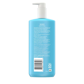 Neutrogena Hydro Boost label close-up showing hyaluronic acid and gentle formula benefit