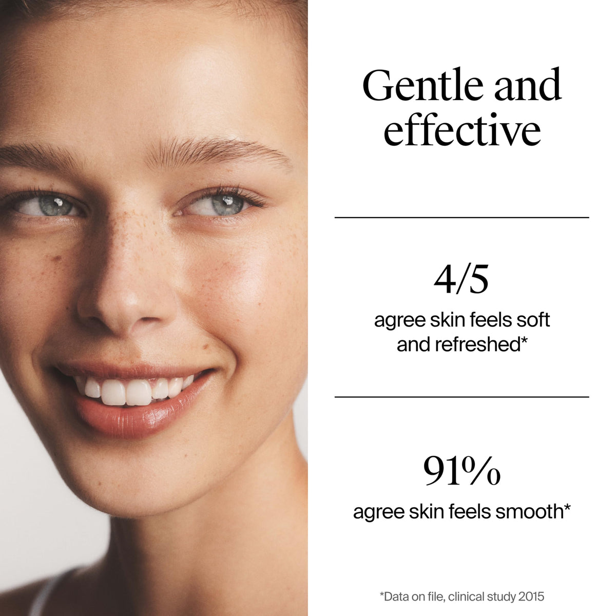 Neutrogena label close-up highlighting hyaluronic acid and gentle ingredients