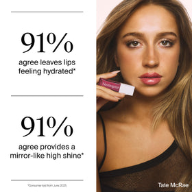 Neutrogena before and after lips showing smoother, fuller-looking results