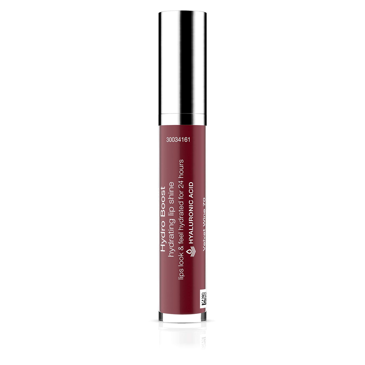 Neutrogena Hydro Boost on lips displaying hydrating berry tint and luminous finish