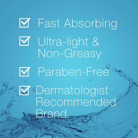 Neutrogena Hydro Boost close-up of gel-cream texture demonstrating fast absorption