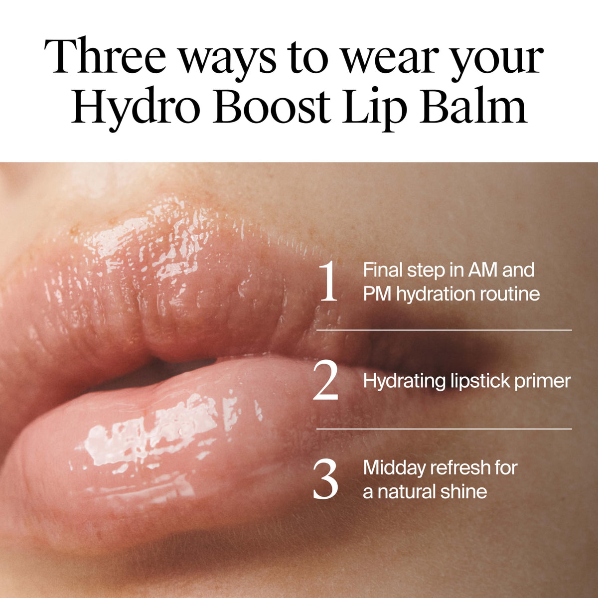 Neutrogena Hydro Boost label detail highlighting fragrance-free and vitamin E