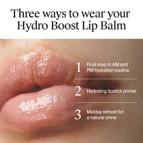 Neutrogena Hydro Boost label detail highlighting fragrance-free and vitamin E