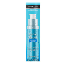 Neutrogena serum next to Hydro Boost moisturizer, suggests layered hydration