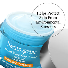 Neutrogena water gel applied on hand showing quick absorption benefit