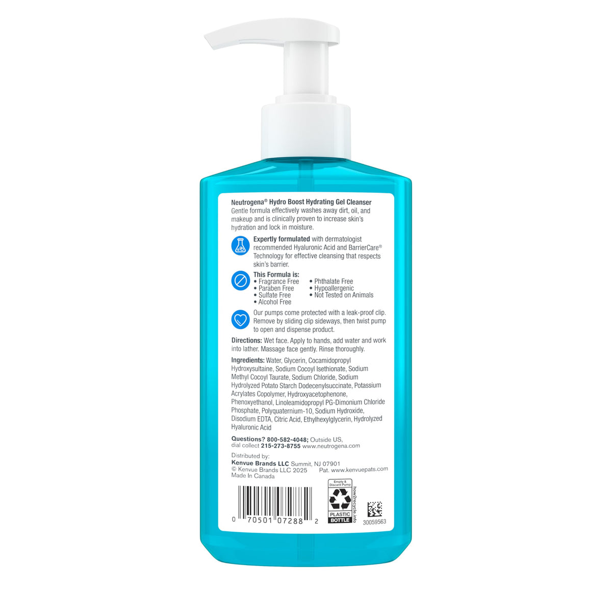 Neutrogena Hydro Boost packaging recyclable symbol highlighting eco awareness