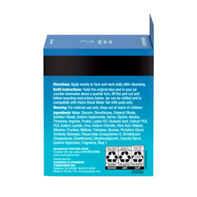 Neutrogena refill pod with recycling symbol emphasizing lower plastic waste