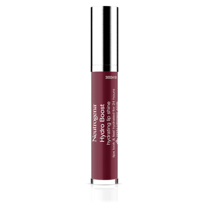Neutrogena tube front view showing soft mulberry color and glossy benefit