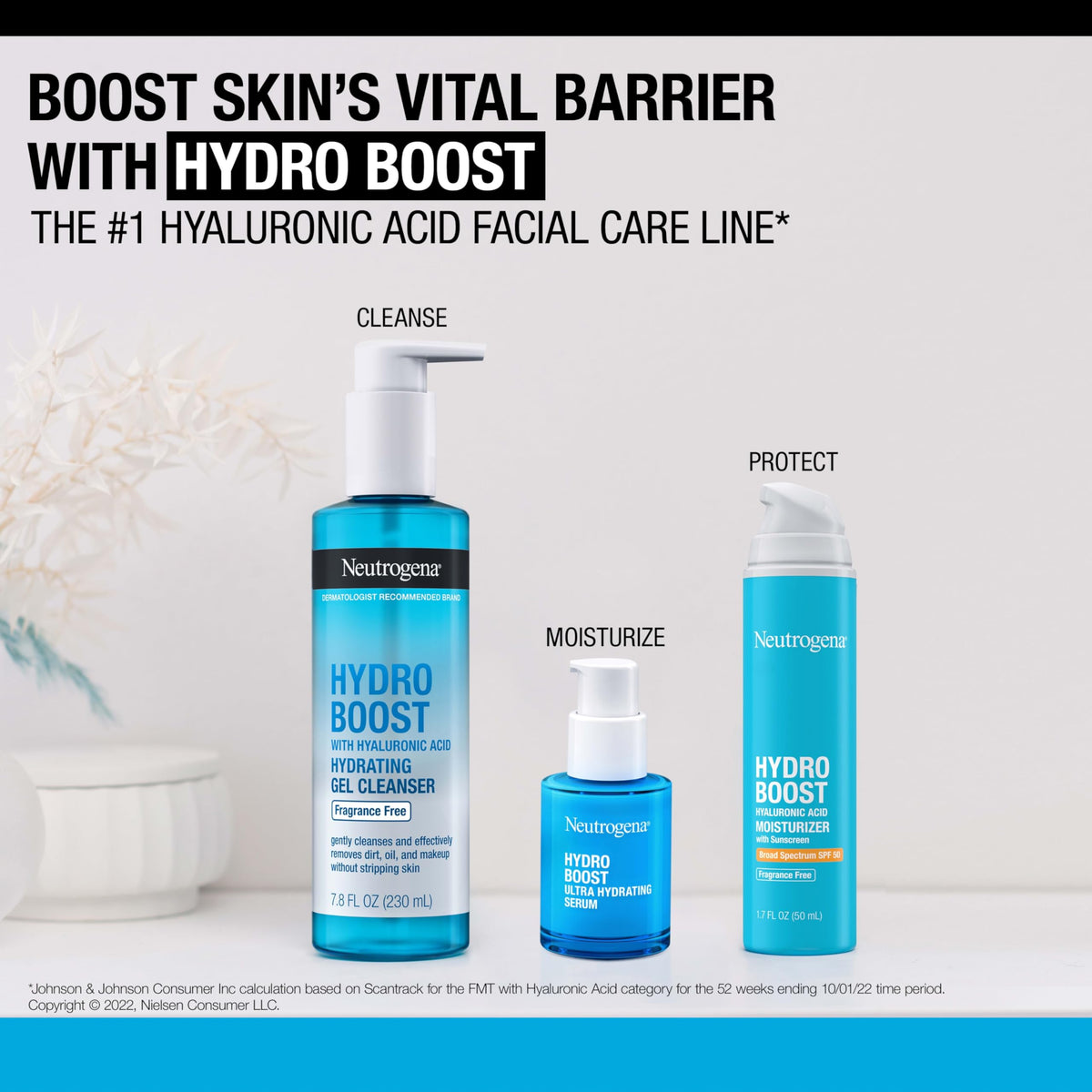 Neutrogena close-up of serum texture highlighting lightweight, fast-absorbing hydration