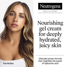 Neutrogena Hydro Boost gel cream texture close-up demonstrating lightweight hydration