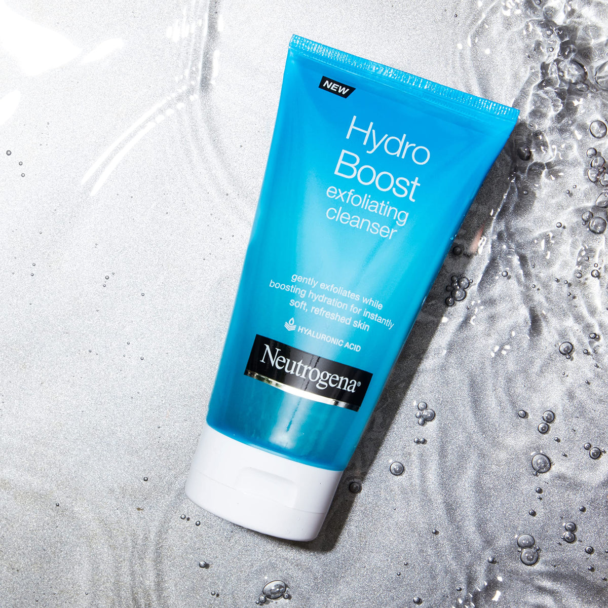 Neutrogena Hydro Boost tube in hand demonstrating convenient 5 oz size for travel